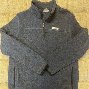 Men’s Eddie Bauer blue/black 1/4 zip up/pullover with pockets